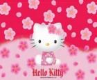 Hello Kitty с цветами